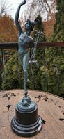 Hermész mitológiai bronz szobor
