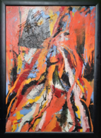 Háromkirályok (olaj, vászon, keretben 55x76 cm) Betlehem, Jézus születése, Biblia, vallás