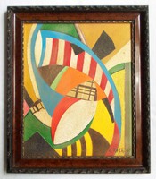 Alfred Réth's painting entitled Dynamism, made in 1947