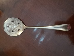 Leonard, ezüstözött szedőkanál, mályva bimbókkal 22 cm