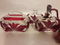 Karl palda piper perfume set bottle with three parts with small splashes