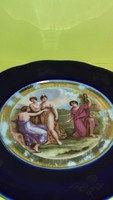 MOST MEGÉRI VINNI!!! KETTŐ EGYÜTT Antik Altwien és Victoria Austria zsáner jelenetes porcelán tányér