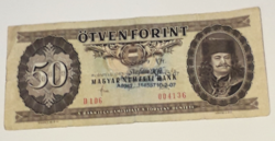 1983 évi 50 forintos papírpénz