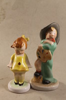 Porcelán katicabogaras lány és festő fiú 637