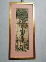 Charles the Great (1867-) - glass window plan - eve and apple tree