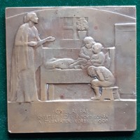 Beck ö. Philippines: Paul Gyula plaque, circle of art lovers, 1906
