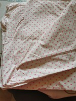 Novelty polka dot cotton bed linen 2 pillowcases, mirrored duvet cover