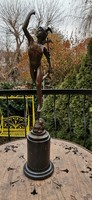 Monumentális - Szignált - Hermész mitológiai szobor