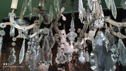 Buy it now!!! Renew is worth it! Huge antique 10 + 1 light Maria Theresa crystal chandelier