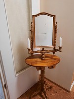 Old dressing table with toiletries