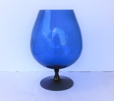 Hatalmas kék üveg pohár