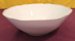 Colditz német porcelán asztali salátás tál - 8 x 22,5 cm. (7)