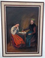 Illencz lipot (1882-1950) oil on canvas