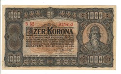 1000 korona 1923 Nyomdahely nélkül 4.