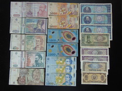 Románia 20 darab lei bankjegy LOT !