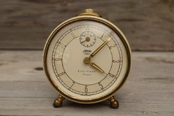 Vintage kaiser carat table clock / mid century German alarm clock / mechanical / retro / old