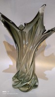 Murano twisted glass vase from the 1960s