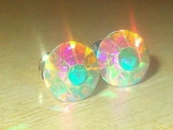 Aurora borealis northern light earrings