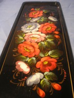 Tk Antique 44 x15.5 -Cm Enamel Painted High Gloss Flower Ornate Wall Hanging Rarity