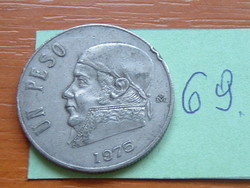 Mexico mexico 1 peso 1975 j. M. Morelos mexico mint, mexico city 69.
