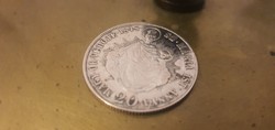 Szép állapotú ezüst 20 krajcár 1848 ból