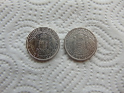 2 pieces of silver madonna 2 pengő 1929 - 1937
