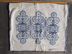 Cross-stitch embroidered pillowcase in the Tisza region