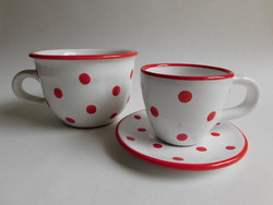Red polka dot ceramics
