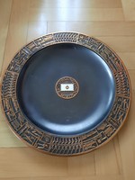 Bronze bowl with cooper coat of arms