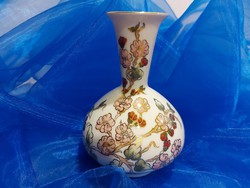 Zsolnay Virágos Porcelán Váza,Kézzel Festett