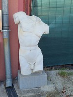 Márvány férfi akt - absztrakt torzó szobor