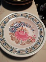 Népművészeti tányér 3 jelzett