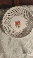 Miskolc  címeres áttört tányér