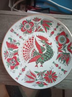 Meseszép kézi festésű és aranyozású orosz Imperial Porcelain tányér