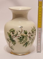 Hollóházi hortenzia mintás porcelán váza (2080)