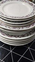 TK Thun cseh porcelán tányérkészlet hiányos