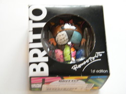 Romero britto 1st edition mini terrier pop art figure in box (for laurentroux)