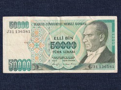 Törökország 50000 Líra bankjegy 1989 (id54369)