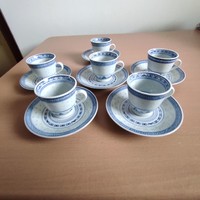 Kínai rizs mintás porcelán kávéscsésze készlet