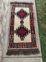 Thick hand-knotted beautiful rug, nostalgia piece, collector's beauty.