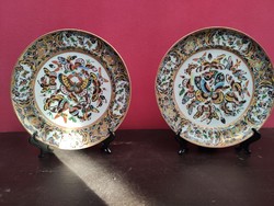 Antik kínai porcelán tányér pár.