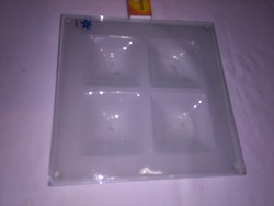 Thick glass coasters? Candle, candle holder? - Two pieces