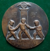 Farkas Zoltán: Bársony Oszkár 1902-1927, bronz plakett