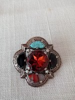 Marked antique English 'miracle' brooch, badge