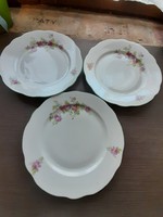 3 pcs flat plates of zsolnay