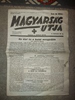 "Magyarság Útja" újság, 1 db, 1939