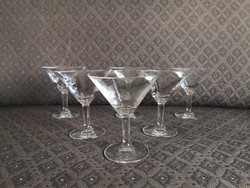 6 Martian / cocktail glasses