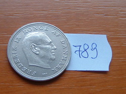 Denmark 1 crown 1971 c king frederick ix 75% copper, 25% nickel # 789