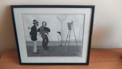 Interesting picture gebauer or sebauer? With 27X23 cm frame