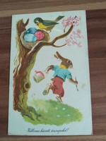 Régi húsvéti képeslap, 1961, rajz: Gönczi Tibor